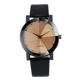 fashion 2017 watch men Luxury brand Unisex popular womens watches Quartz Stainless Steel Dial Leather Band WristWatch clock gift