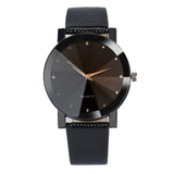 fashion 2017 watch men Luxury brand Unisex popular womens watches Quartz Stainless Steel Dial Leather Band WristWatch clock gift