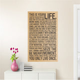 This Is Your Life Vintage Poster painting
