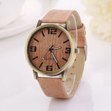 Lovesky 2016 Wooden Quartz Women Watches Men Casual Wooden Color Leather Strap Watch Wood Female Wristwatch Relogio Feminino